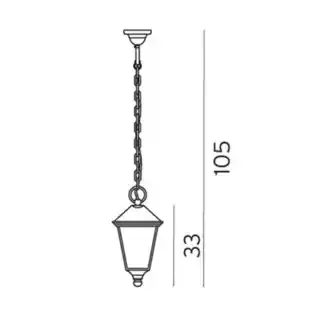 Norlys Lampa wisząca zewnętrzna LONDON 481A/B