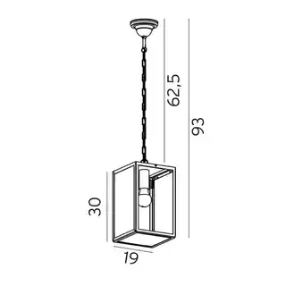 Norlys Lampa zewnętrzna wisząca LOFOTEN 1944B