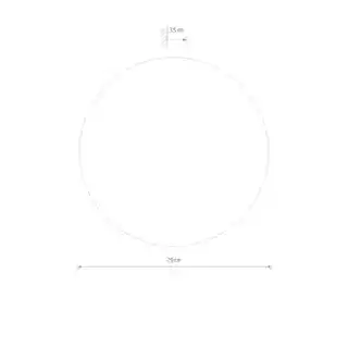 Nowodvorski kinkiet RING MIRROR LED M 29cm 10W ciepła barwa 3000K