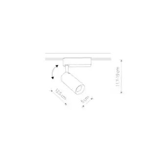 Nowodvorski Lampa do szyn 1F PROFILE IRIS LED 12W 9003