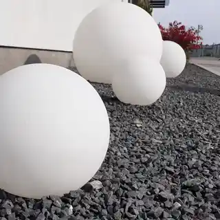 Nowodvorski lampa ogrodowa Cumulus M kula IP65 45cm biała tworzywo sztuczne