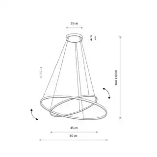 Nowodvorski Lampa wisząca CIRCOLO LED 4000K 10864