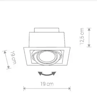 Nowodvorski Lampa wpuszczana DOWNLIGHT ES111 9575