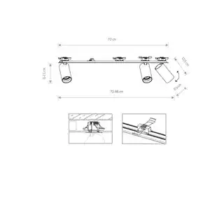 Nowodvorski Lampa wpuszczana MONO SURFACE 7830