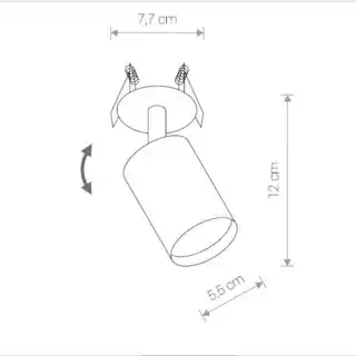 Nowodvorski Lampa wpuszczana okrągła EYE FIT 9400