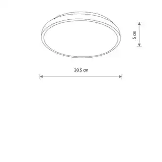 Nowodvorski plafon Agnes round LED czarny 22W 4000K IP44 38,5cm 1800lm 10972