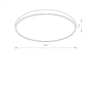 Nowodvorski Plafon AGNES ROUND LED PRO BLACK 32W 4000K IP44 10974