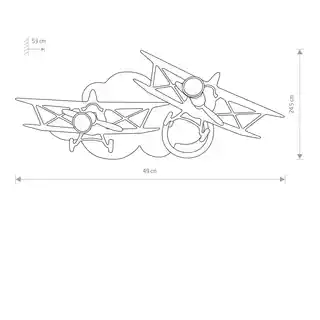 Nowodvorski Plane lampa dziecięca 6903