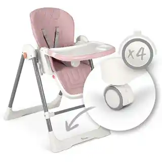 Nukido Krzesełko do karmienia Elite Różowy