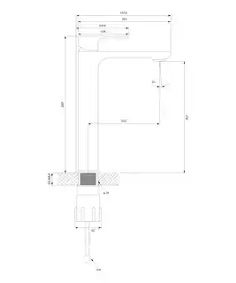 Omnires Apure bateria umywalkowa sztorcowa chrom AP2212CR