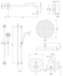 Omnires Armance kompletny łazienkowy system podtynkowy chrom SYSAM20CR