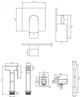 Omnires Baretti zestaw bidetowy punktowy podtynkowy chrom SYSBABI1XCR