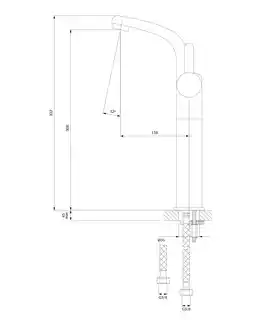 Omnires Darling bateria umywalkowa wysoka 33 cm złoty DA5013GL