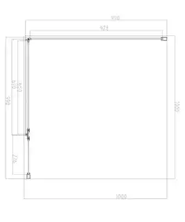 Omnires Manhattan kabina kwadratowa 100x100cm przejrzyste MH1010CRTR