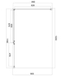 Omnires Manhattan kabina prostokątna 120x90cm przejrzyste profile czarne MH1290BLTR