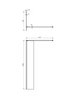 Omnires Marina Kabina prysznicowa typu walk-in 80x200 cm przejrzyste DNR80XCRTR