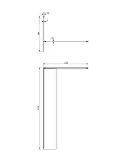 Omnires Marina Kabina prysznicowa typu walk-in 90x200 cm przejrzyste DNR90XCRTR