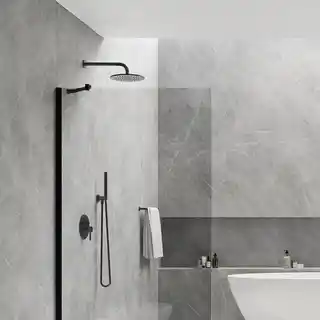 Omnires Marina Kabina prysznicowa typu walk-in 90x200 cm przejrzyste profil czarny DNR90XBLTR