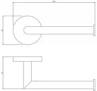 Omnires Modern Project Uchwyt na papier toaletowy miedź szczotkowana MP60510CPB