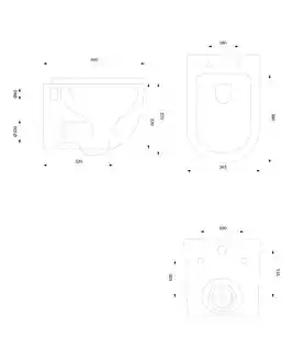 Omnires Ottawa miska WC wisząca 49x36,5 cm krótka bez kołnierza, deska wolnoopadająca biały mat OTTAWAMWBM