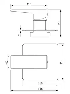 Omnires Parma bateria prysznicowa podtynkowa chrom PM7445CR