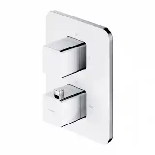 Omnires Parma Bateria wannowo-prysznicowa podtynkowa termostatyczna chrom/biały PM7436CRB