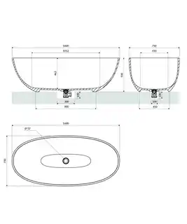 Omnires Shell M plus wanna wolnostojąca 160x75 cm biały połysk SHELLWWBP
