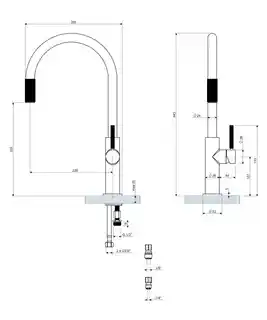Omnires Switch bateria kuchenna chrom do podłączenia zestawu filtrującego SW9057CR