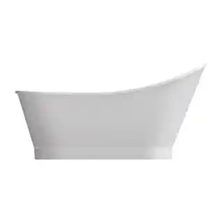 Omnires Venezia wanna 159x73 cm wolnostojąca biały połysk pojemność 280 l Venezia159BP