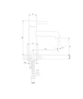 Omnires Y bateria umywalkowa sztorcowa chrom Y1210NCR