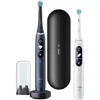 Oral-B iO Series 7 Duo czarno-białe szczoteczki magnetyczne, zestaw dwie sztuki