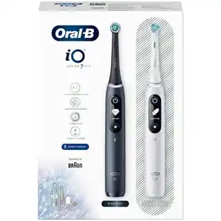 Oral-B iO Series 7 Duo czarno-białe szczoteczki magnetyczne, zestaw dwie sztuki