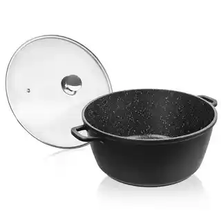 Orion Garnek granitowy z pokrywką GRANDE 32 cm, 9,7 l