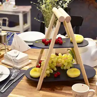 Orion Łupkowo - drewniana etażerka 2 poziomy