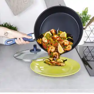 Orion Patelnia diamentowa nieprzywierająca ze szklaną pokrywką DIAMANT 28 cm 112634