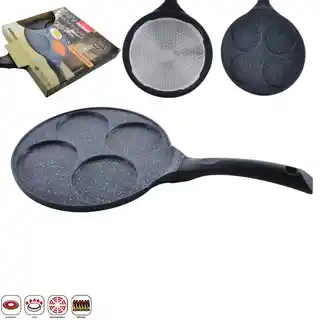 Orion Patelnia do jajek granitowa 4 otwory GRANDE 27 cm