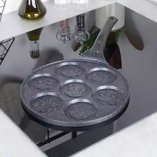 Orion Patelnia do jajek granitowa 7 otworów GRANDE 27 cm 112934