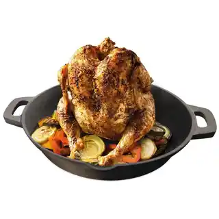 Orion Patelnia ze stojakiem na kurczaka żeliwna LITINA 28 cm 113208