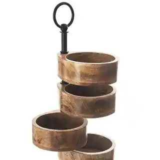 Orion Patera drewniana MANGO, 5 - poziomowa