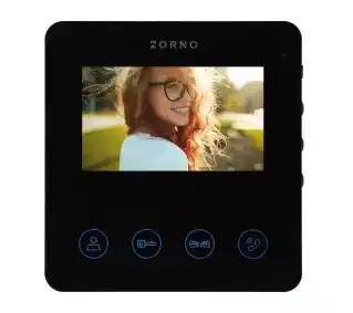 Orno OR-VID-MB-1083/B Czarny Wideodomofon jednorodzinny