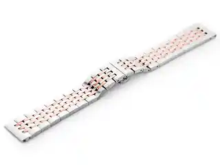 Pacific Bransoleta Model 4 srebrno róż.złota 22mm