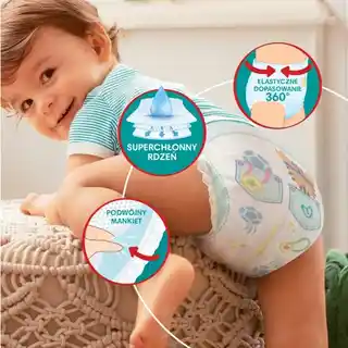 Pampers Premium Care 8 Pants pieluchomajtki 19kg, 32 szt.