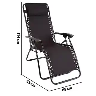 Patio Fotel ogrodowy Relax Czarny