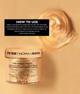 Peter Thomas Roth 24K Gold Pure Luxury Lift&Firm Maseczka do twarzy 50ml
