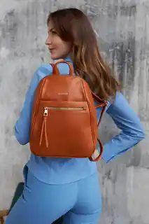 Peterson Plecak damski PTN PLEC-ALE-2 j. brązowy