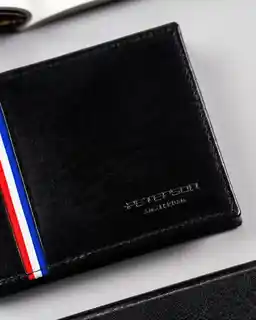 Peterson portfel męski skórzany czarny poziomy RFID 83159