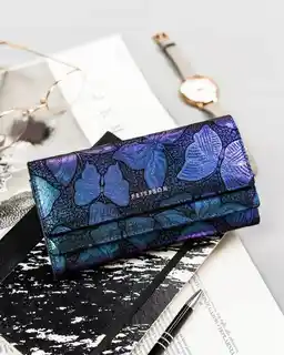 Peterson Portfel skórzany niebieski PTN 421028-ONBF