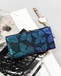 Peterson Portfel skórzany niebieski PTN 421028-ONBF