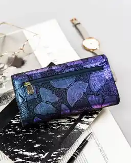 Peterson Portfel skórzany niebieski PTN 421077-ONBF