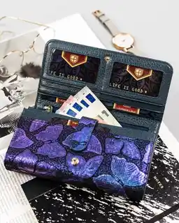 Peterson Portfel skórzany niebieski PTN 421077-ONBF